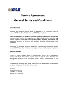 Service Agreement General Terms and Condi]ons