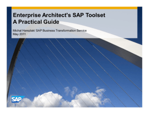 2406 Enterprise Architect's SAP Toolset A Practical Guide