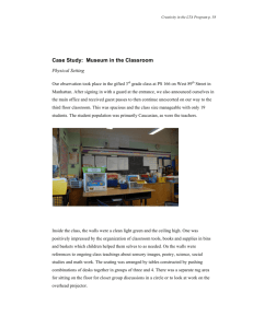 Case Study: Museum in the Classroom