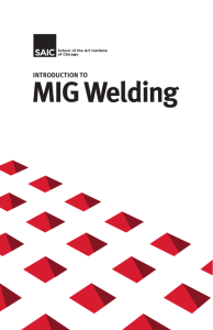 MIG Welding - School of the Art Institute of Chicago