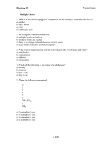 Chemistry 30 Practice Exam p. 1/17 Multiple Choice 1. Which of the