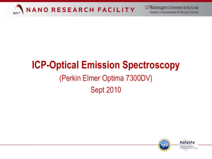 ICP-OES Operating Procedures