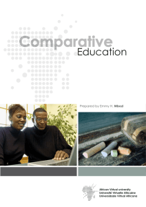 Comparative Education - OER@AVU