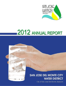 2012 Performance Report - San Jose Water District