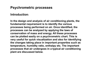 2 Psychrometric processes