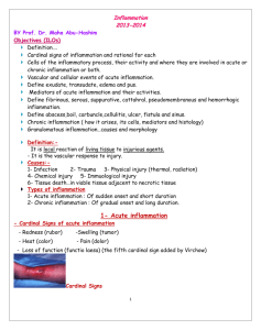 1- Acute inflammation