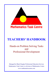 Task Centre Manual - Mathematics Centre