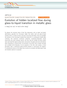 Evolution of hidden localized flow during glass-to