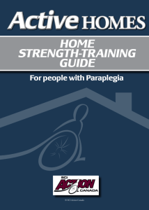 Home strength training guide for Paraplegics