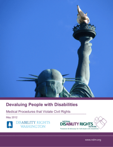 Devaluing People with Disabilities