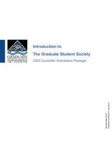 Introduction to The Graduate Student Society
