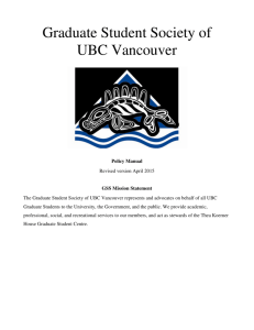 Graduate Student Society of UBC Vancouver