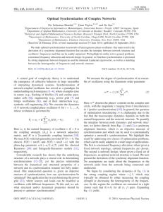 Optimal Synchronization of Complex Networks