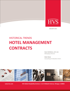 historical trends – hotel management contracts