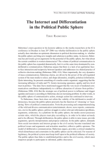 The Internet and Differentiation in the Political Public Sphere