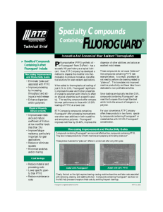 Specialty Compounds Containing Fluoroguard