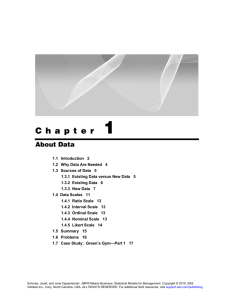 Chapter 1: About Data