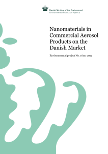 Nanomaterials in Commercial Aerosol Products on