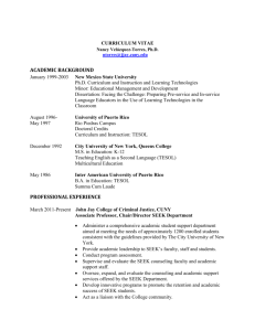 academic background professional experience