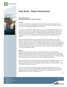 Case Study - Nelson Nutraceutical
