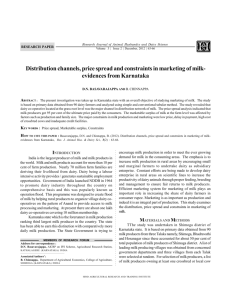 Distribution channels, price spread and