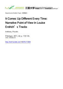 Narrative Point of View in Louise Erdrich's Tracks