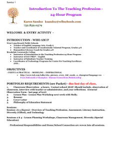 Introduction To The Teaching Profession - 24-Hour Program