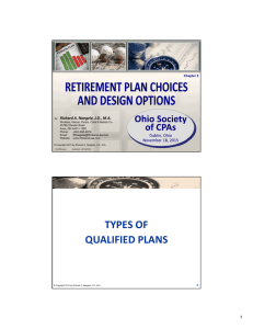 TYPES OF QUALIFIED PLANS