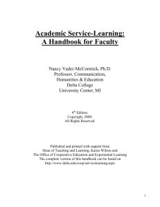 Academic Service-Learning