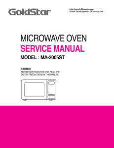 microwave oven service manual