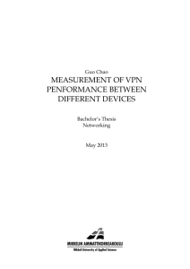 measurement of vpn penformance between different