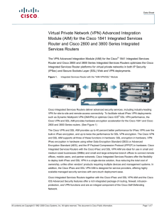 Virtual Private Network (VPN) Advanced Integration Module (AIM