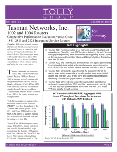 Tasman Networks, Inc.