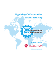 Applying Collaborative Manufacturing