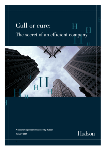 Cull or Cure: The secret of an efficient company