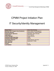 Project Initiation Plan