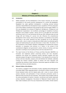 Chapter - 2 : Ministry of Primary and Mass Education