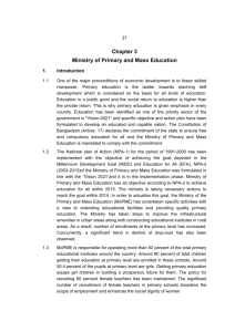 Chapter - 3 : Ministry of Primary and Mass Education
