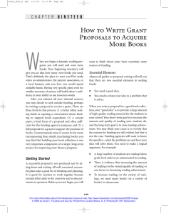 How To Write Grant Proposals To Acquire More Books