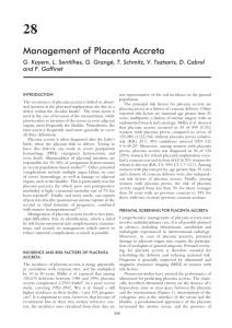 Management of Placenta Accreta