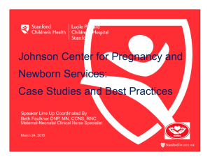 Johnson Center for Pregnancy and Newborn Services: Case