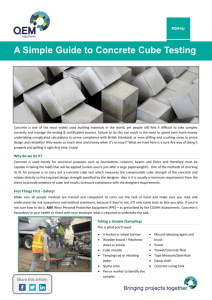 A Simple Guide to Concrete Cube Testing