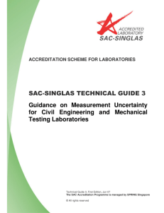 SAC-SINGLAS TECHNICAL GUIDE 3 Guidance on