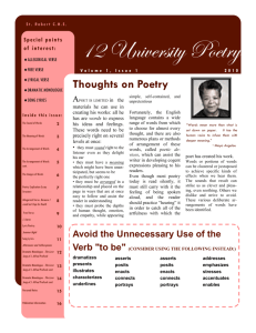 12 University Poetry