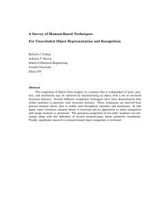 A Survey of Moment-Based Techniques for Unoccluded Object