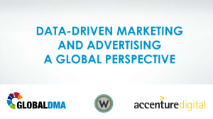 DATA-DRIVEN MARKETING AND ADVERTISING A GLOBAL