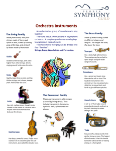 Orchestral Instruments - Peoria Symphony Orchestra