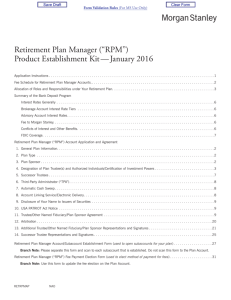 RPM Account Application & Agreement