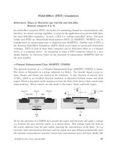 (FET) transistors - Fusion Energy Research Program