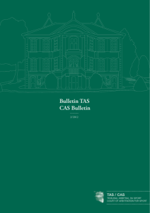 Bulletin 2012_2 FINAL.indd - Court of Arbitration for Sport